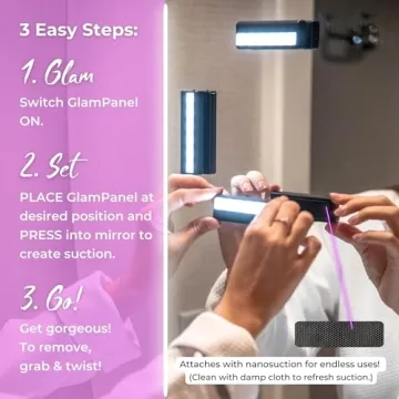 Leopara Glow Portable Makeup Lighting Set | Suction Lights