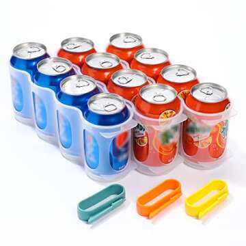 Expandable Portable Soda Can Organizer for Your Fridge