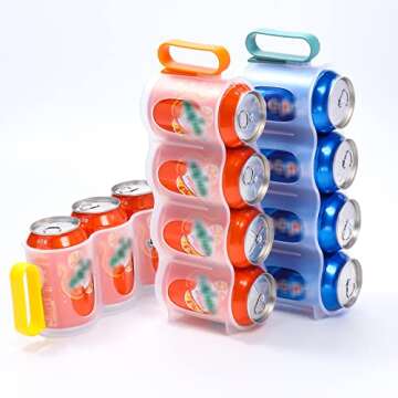 Expandable Portable Soda Can Organizer for Your Fridge