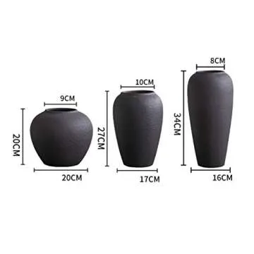 Vintage Clay Pot, Art Flower Arrangement Vases Decorative Vase Flower Containers for Dried Flowers Fresh Flowers Garden Ceramic Flowerpot Decorative Ornaments (Size : 17 * 27CM)