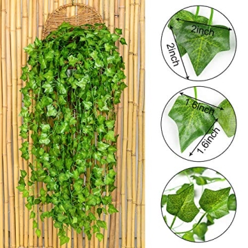 DearHouse 84 Feet Artificial Ivy Vine Green Decor