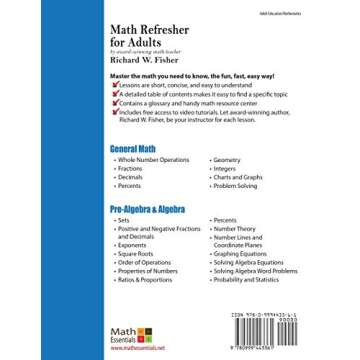 Essential Math Skills Refresher for Adults