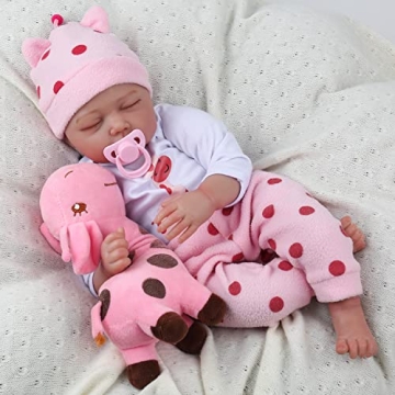 CHAREX Realistic Reborn Baby Doll - 22 Inch Lifelike Newborn Girl Toy with Realistic Features for Ki...
