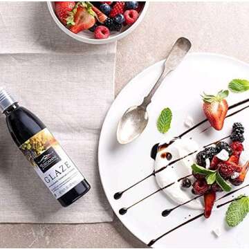 Tuscanini, Balsamic Glaze Made with Kosher Balsamic Vinegar of Modena Italy, 8.5oz bottle, Balsamic Reduction