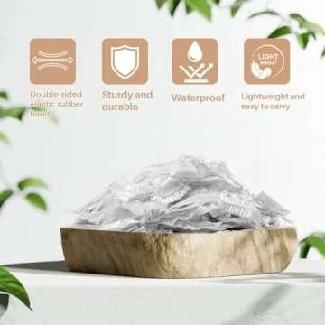 MAQIHAN 100 Disposable Waterproof Shower Caps - Unisex Travel Essential