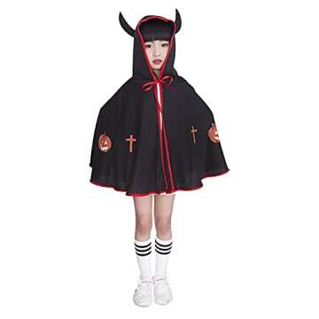 Kids Halloween Hooded Cape Cloaks Costume Birthday Halloween Christmas Costume Party Cosplay Riding Hood Outfits Fancy Dress
