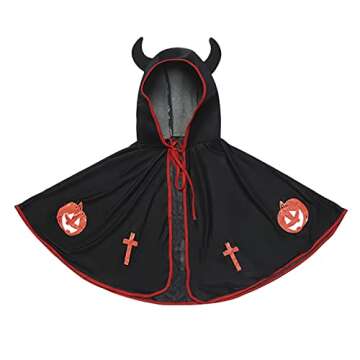 Kids Halloween Hooded Cape Cloaks Costume Birthday Halloween Christmas Costume Party Cosplay Riding Hood Outfits Fancy Dress