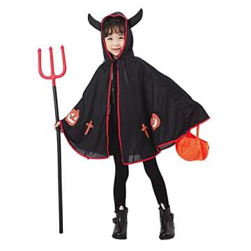 Kids Halloween Hooded Cape Cloaks Costume Birthday Halloween Christmas Costume Party Cosplay Riding Hood Outfits Fancy Dress