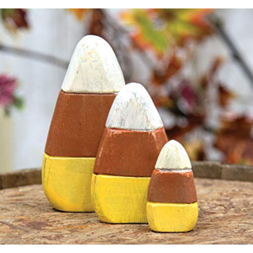 Adorable Wooden Candy Corn Shelf Sitters for Fall