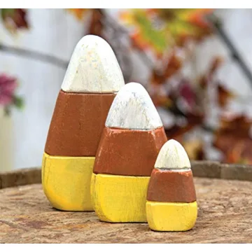 Adorable Wooden Candy Corn Shelf Sitters for Fall