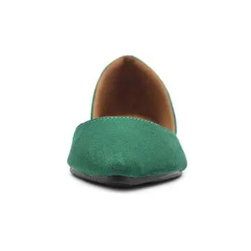 Ollio Women's Faux Suede Slip On Ballet Flats for Comfort and Style