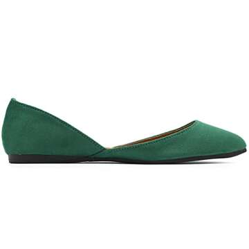 Ollio Women's Faux Suede Slip On Ballet Flats for Comfort and Style
