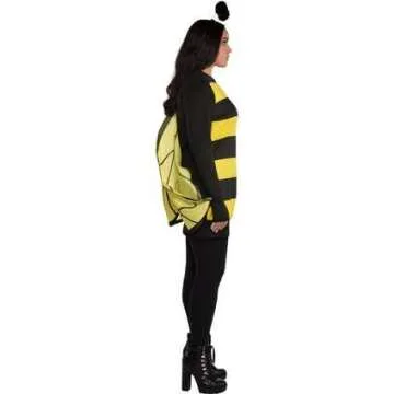 Amscan Queen Bee, Black and Yellow, Plus XXL (18-20)
