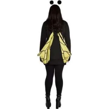 Amscan Queen Bee, Black and Yellow, Plus XXL (18-20)