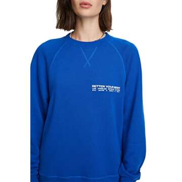 Bandier SJ-SJB10009-The Juniper Crew Neck Sweatshirt-Winter Blue-S
