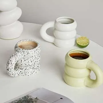 Stylish Creative Ceramic Mug with Big Grip for All