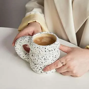 Stylish Creative Ceramic Mug with Big Grip for All