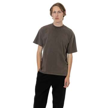 The 1801 Pigment Dye - 6.5oz Garment Dye Crew Neck T-Shirt, USA Cotton, USA Made