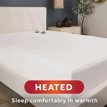 Sunbeam Quilted Heated Mattress Pad - King Size Comfort