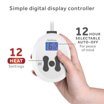 Sunbeam Quilted Heated Mattress Pad - King Size Comfort