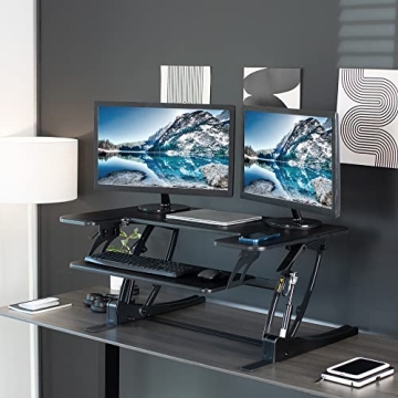 VIVO 36 inch Adjustable Desk Converter for Home & Office