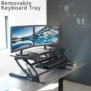 VIVO 36 inch Adjustable Desk Converter for Home & Office