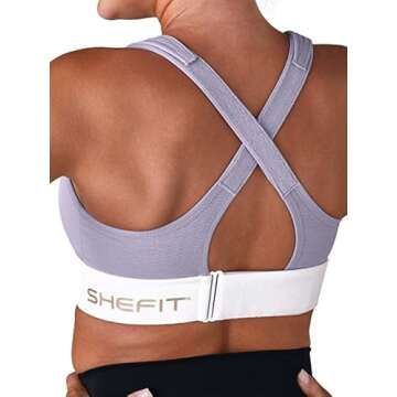 SHEFIT Ultimate Sports Bra for Women, High Impact Support