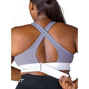 SHEFIT Ultimate Sports Bra for Women, High Impact Support