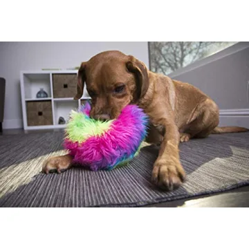 goDog Furballz Plush Dog Toy with Chew Guard Technology