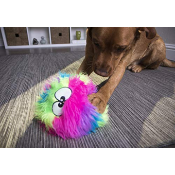 goDog Furballz Plush Dog Toy with Chew Guard Technology