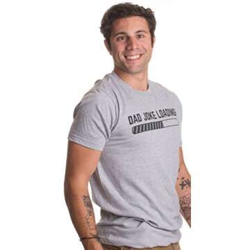 Ann Arbor T-shirt Co. Dad Joke Loading | Funny Father Grandpa Daddy Father's Day Bad Pun Humor T-Shirt - (Adult, 2XL, Grey)