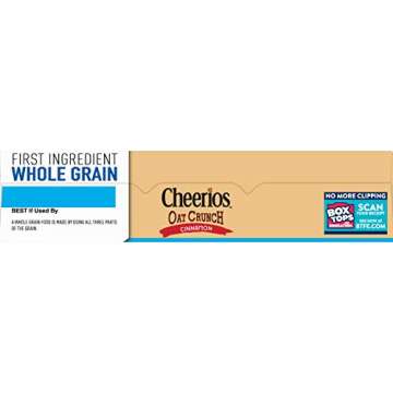 Cheerios Oat Crunch Cinnamon Breakfast Cereal, Family Size, 26 oz.
