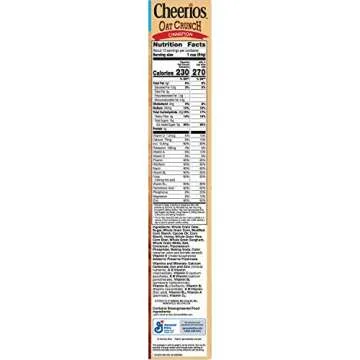 Cheerios Oat Crunch Cinnamon Cereal, Family Size, 26 oz