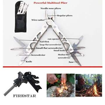 First Aid Kit with 2 pcs Face Mask Earthquake Survival Kit for Emergencies at Home Car Camping Traveling Boat Business, First Aid Kit That is Great for School, Office, Vehicle, Camping and Sports