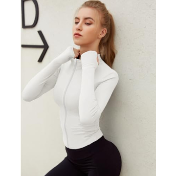 Stylish Lviefent Women's Full Zip Track Jacket for Workouts
