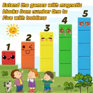 48PCS Magnetic Blocks for Toddlers Educational Toys