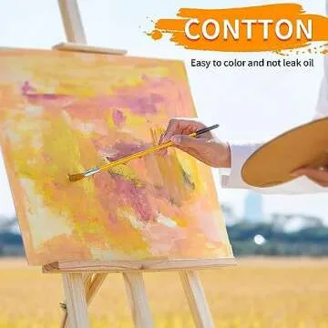 CONDA Canvas Boards for Painting, 8 x 10 inch, 12 Pack, 100% Cotton Canvas Panels, White Blank Canvases, Primed, Acid-Free, Artist Quality for Acrylic, Pouring Watercolor & Oil Painting