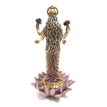 Lakshmi Goddess Statue on Lotus - Stunning Decor Piece