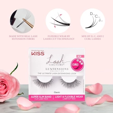 KISS Luxe Strip Lashes - Flat Technology for Natural Glam