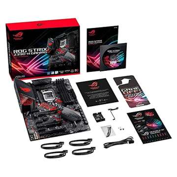 Asus Rog Strix Z390-H Gaming LGA1151 (Intel 8th and 9th Gen) ATX DDR4 DP HDMI M.2 USB 3.1 Gen2 Gigabit LAN Motherboard