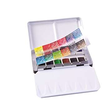 Sennelier French Artists Watercolor Travel Set, 12 Count (Pack of 1), Multicolor