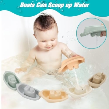 Mold-Free Baby Bath Toys Set for Infants and Toddlers