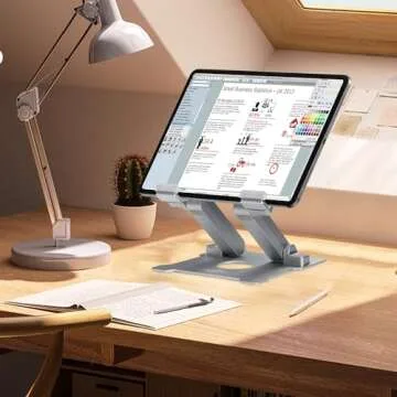 KABCON Adjustable Tablet Stand for iPad and Laptops