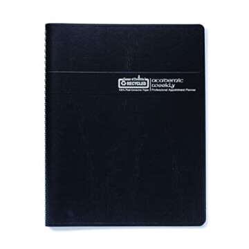 2024-2025 House of Doolittle 8.5-inch x 11-inch Academic Weekly Appointment Book, Leatherette Cover,...