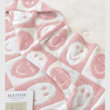 Ultra Soft Cozy Happy Blanket - Fluffy & Cheerful Design