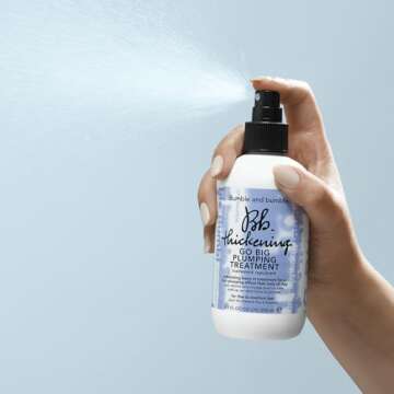 Bumble and bumble. Thickening Go Big Plumping Hair Treatment Spray | Heat Protection | Softening + Defining | Straight to Wavy, 8.5 Fl Oz