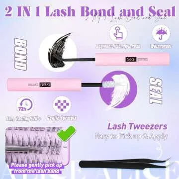 ALICE Natural Lash Clusters DIY Kit Perfect for Home Glamour