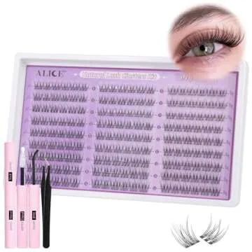 ALICE Natural Lash Clusters DIY Kit Perfect for Home Glamour