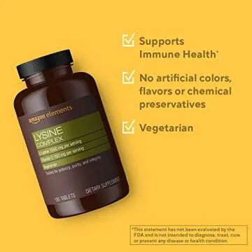 Amazon Elements Lysine Complex for Immune Health Support