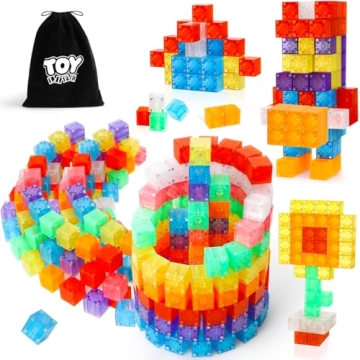 Vibrant Magnetic Building Blocks for Kids 3-8 - Creative & Educational Fun